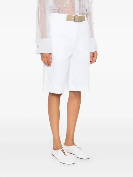 Pantaloni scurți Tory Burch alb