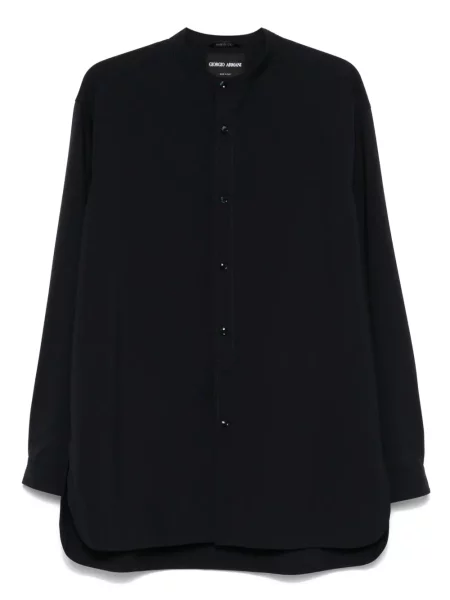 Cămașă Giorgio Armani de lână albastru