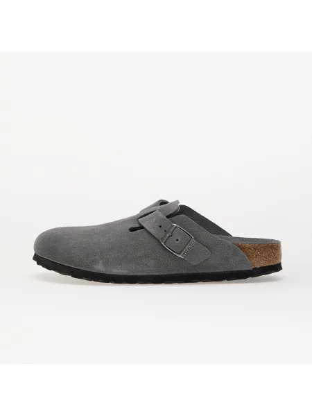 Sneakers Birkenstock Boston Soft Footbed Suede Leather Basalt Gray Tonal Fb EUR 38 gri