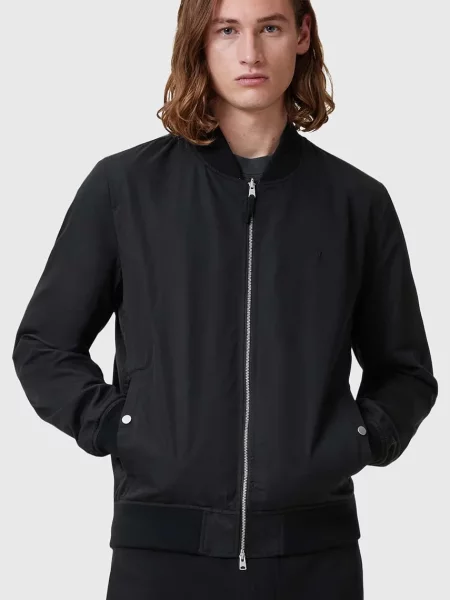 AllSaints geaca bomber REV de tranzitie negru