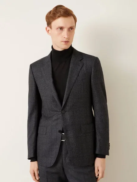 Zegna Garnitur Extra Slim Fit schwarz czarny