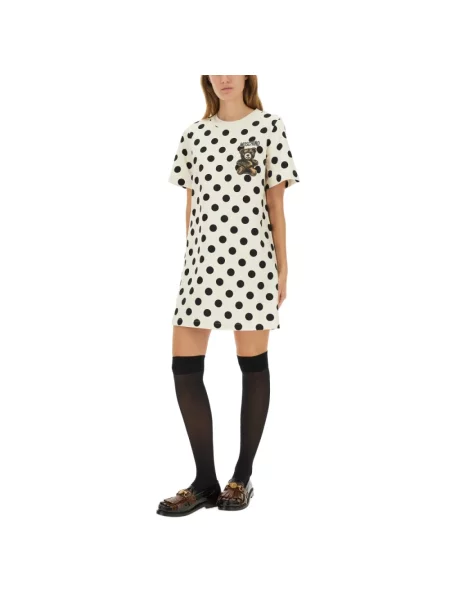 Sukienka Moschino typu teddy biała