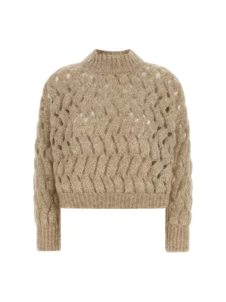 Sweter Brunello Cucinelli beżowy