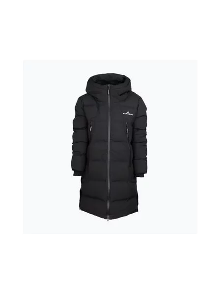 Леопардова утеплена куртка Bergson чорна