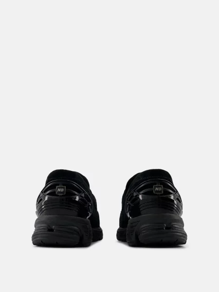 Замшевые лоферы New Balance черные