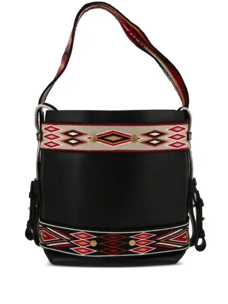 Geantă Christian Dior cu imprimeu geometric negru