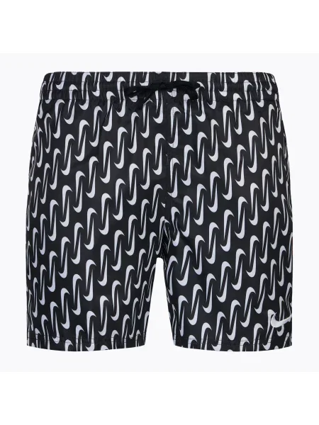 Olcsóbban. Férfi úszónadrág Nike Swoosh Link 5" Volley black. Méret: M fekete
