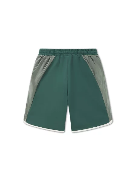 Pantaloni gri / verde pin / verde deschis alb