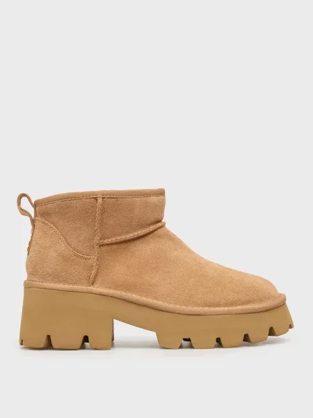 Замшевые сапоги Prpy бежевые