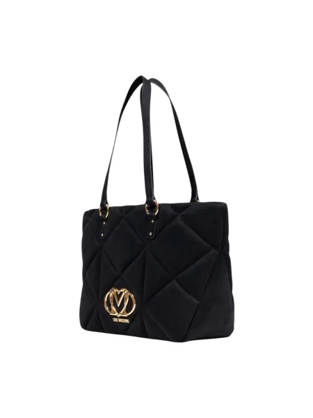 Torebka Love Moschino zamszowa czarna