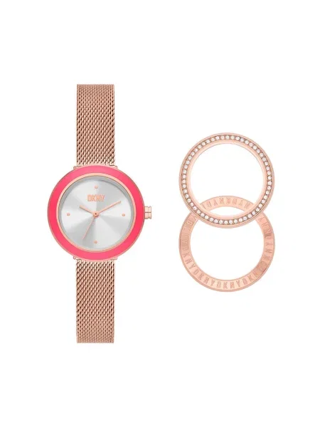 DKNY Ceas Sasha Placat cu aur roz