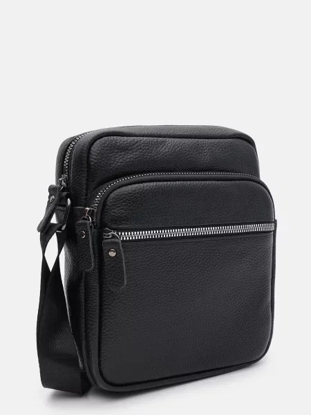 Borsa Leather Мессенджер Шкіра чорний