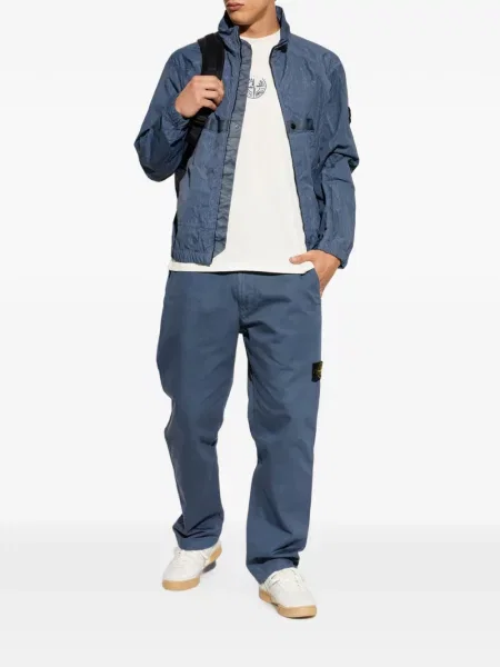 Geacă Stone Island cu strasuri albastru