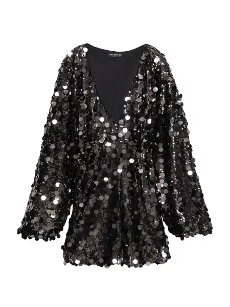 Pull&Bear Rochie metalic gri