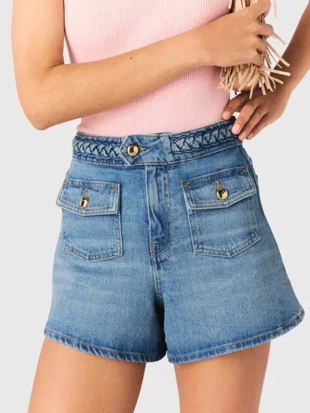 Джинсові шорти Maje блакитні