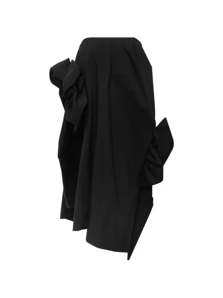 Fustă midi Comme Des Garçons drapată negru