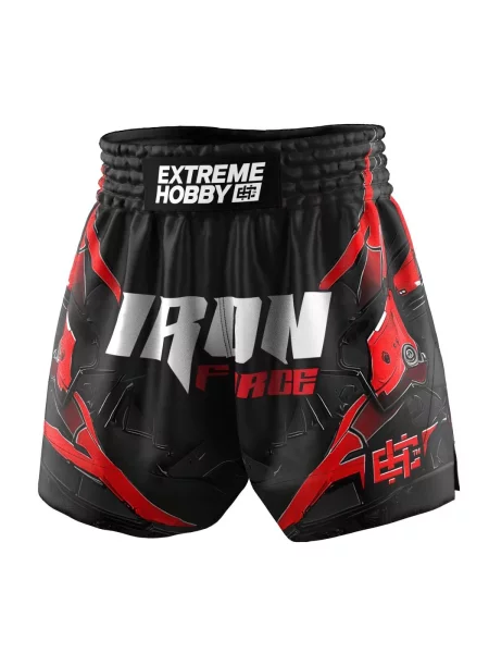 Spodenki Muay Thai EXTREME HOBBY IRON FORCE czerwone