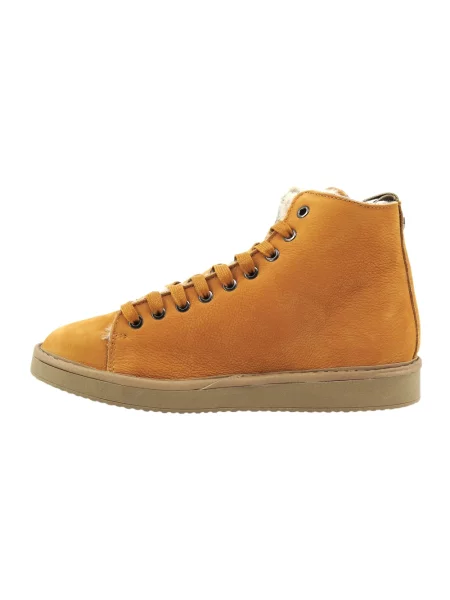 Sneakersy Panchic skórzane brązowe