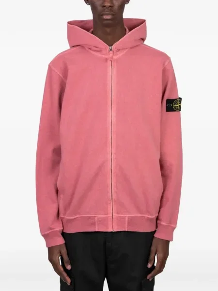 Majica s kapuljačom Stone Island kamenje ružičasta