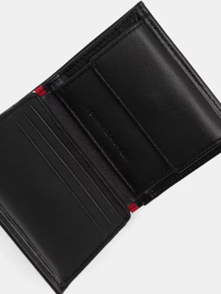 Kožená peněženka Tommy Hilfiger černá