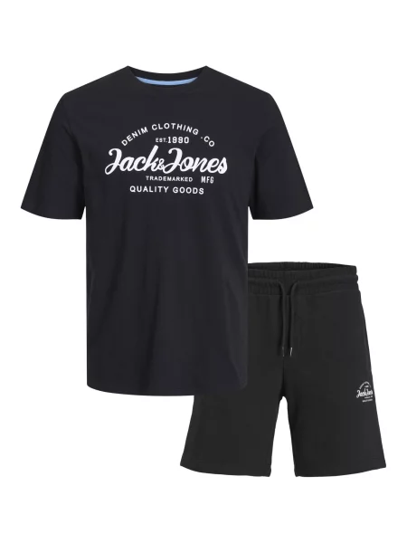 JACK & JONES Trening JJForest negru alb