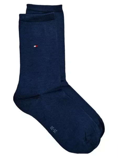 Tommy Hilfiger Zokni selyem hozzáadásával kék