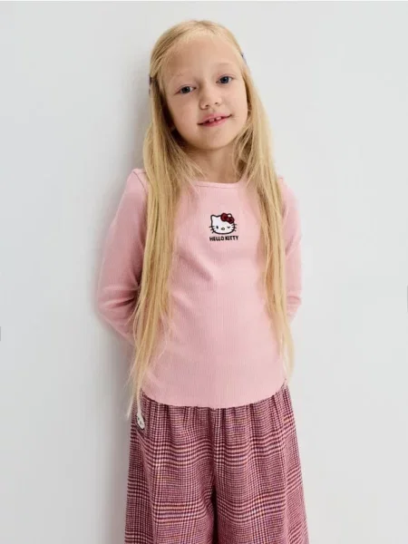 Sinsay set: tričko a kalhoty Hello Kitty vícebarevná