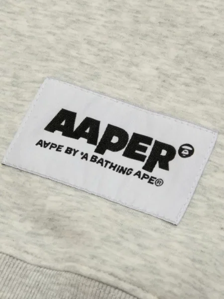 Pulover Aape By A Bathing Ape cu imagine gri