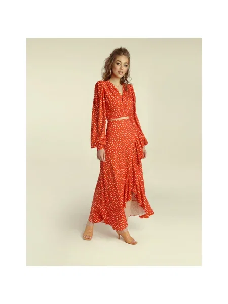 Pikčasta bluza Madnezz rdeča