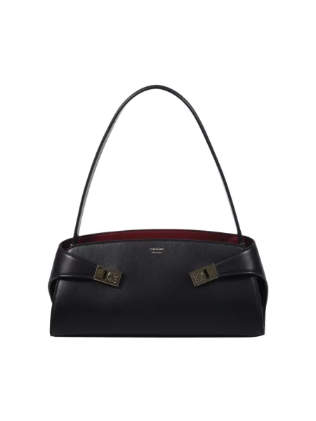 Torebka Ferragamo skórzana czarna