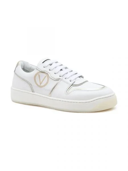 Valentino De piele sneakers alb