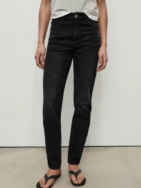 Скіні джинси MANGO темно-сірий сірі