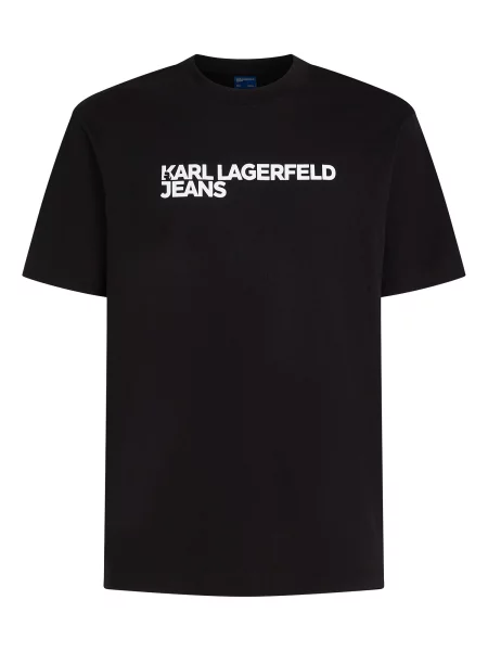 Τζιν πουκάμισο Karl Lagerfeld Jeans λευκό