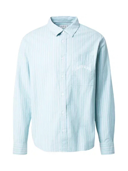 Calvin Klein Jeans Srajca svetlo zelena bela