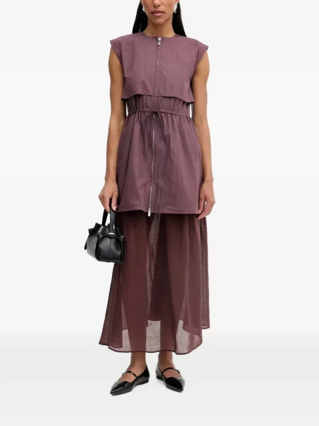 Rochie Isabelle Blanche cu cordon violet