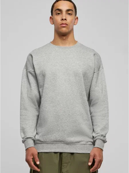 Суичър без качулка Urban Classics сиво