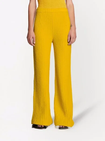 Bouclé kalhoty Proenza Schouler žluté