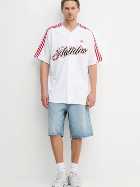 Adidas Tricou Summer League Varsity Baseball Oversize alb