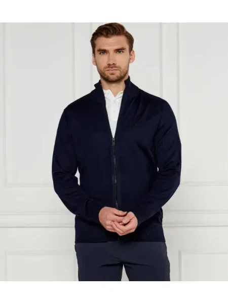 BOSS ORANGE De lână cardigan Avac_FZ portocaliu