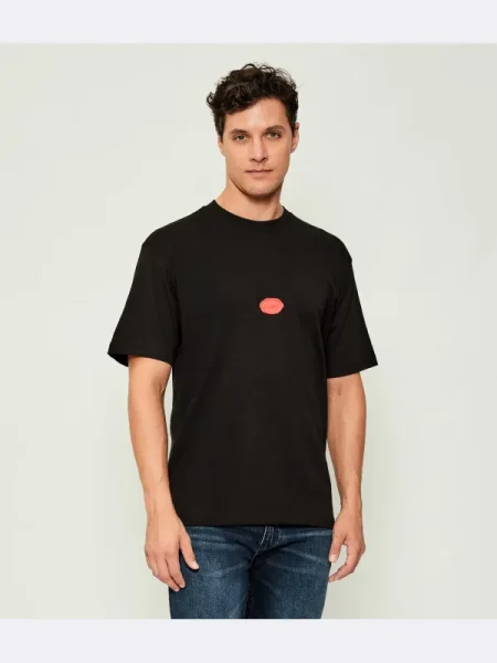 HUGO Tricou Divis negru