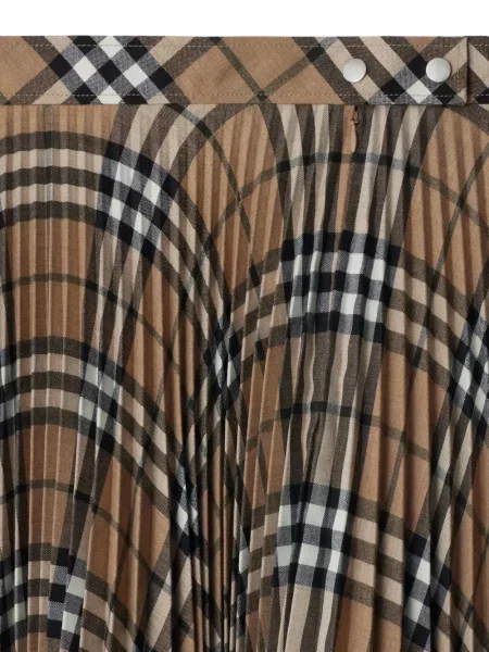 Vlněné kostkované sukně Burberry