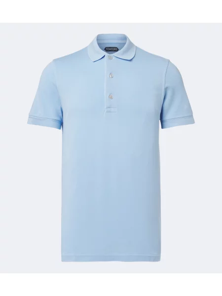 Tricou polo Tom Ford albastru