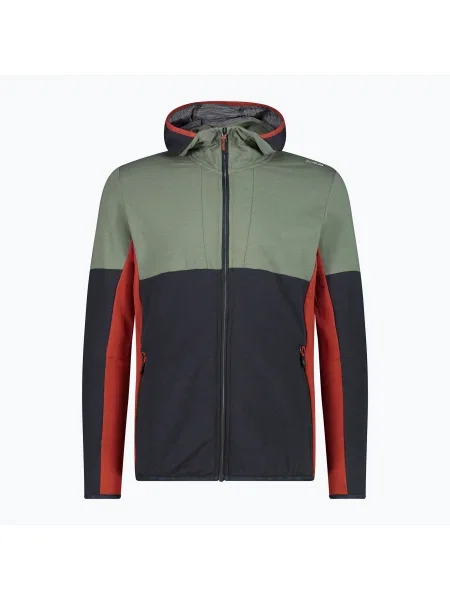 Olcsóbban. Férfi melegítőfelső CMP Zip Hood antracite/salvia. Méret: 48 szürke
