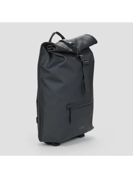 Batoh Rains Rucksack Rolltop W3 13 l black černý