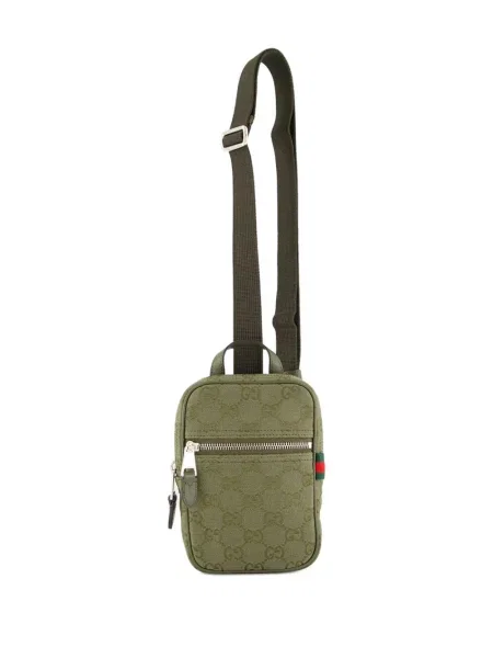 Geantă Gucci din canvas verde