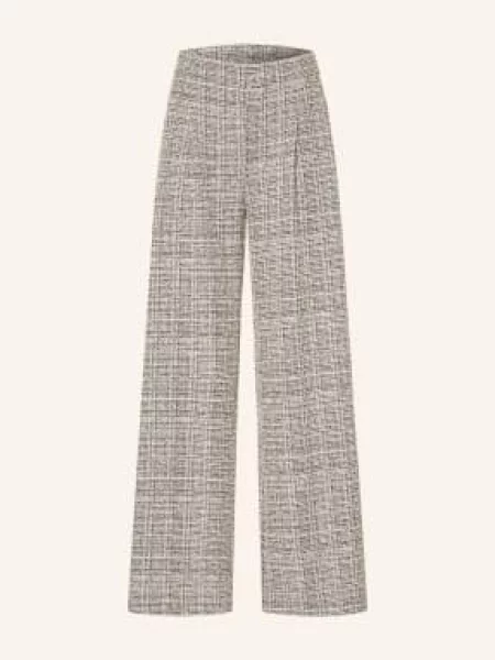 Joseph Ribkoff Spodnie Typu Marlena Z Tkaniny Bouclé beige czarne