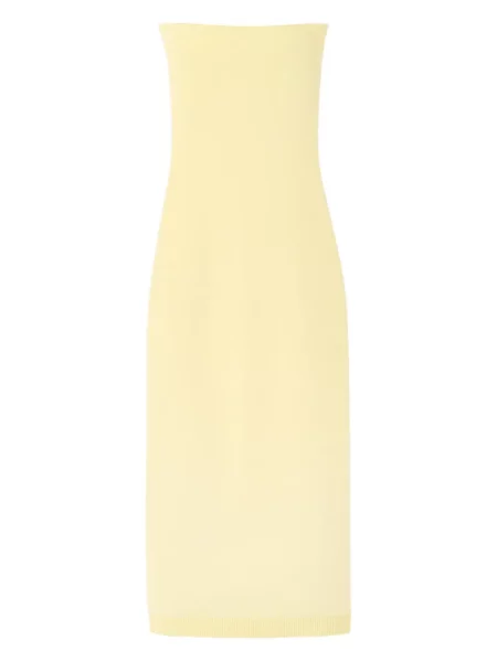 Rochie midi Jacquemus până la genunchi de costum galben