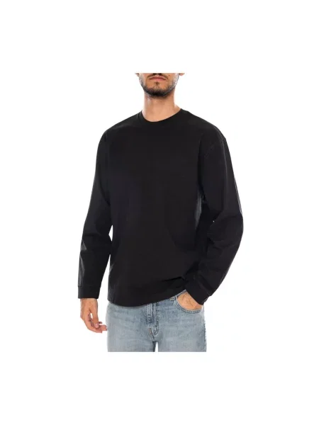Bluzka z długim rękawem o kroju relaxed fit z czystej bawełny Levi's czarna