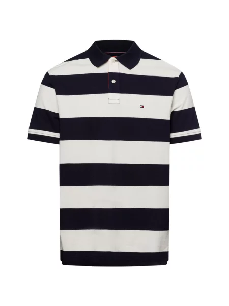 Tommy Hilfiger Polo Granatowy biała