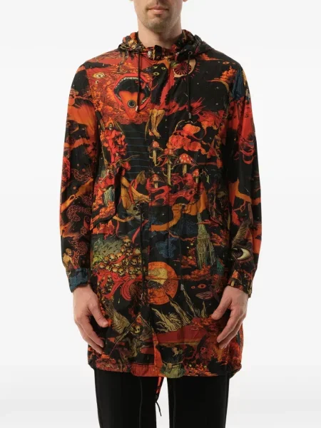 Parka Givenchy z nadrukiem czarna